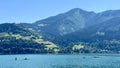Zeller See by Zell am See in sunny weather