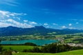 Austrian Mondsee lake landscape in summer Royalty Free Stock Photo