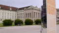 Austrian Nation library and Hofburg at Helden platz Vienna