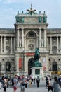 Austrian National Library entrance at Heldenplatz Vienna