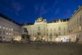 The Austrian National Library, Vienna, Austria At Night, editorial Royalty Free Stock Photo