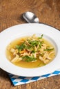 austrian pancake soup Royalty Free Stock Photo