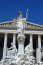 Austrian Parliament Building i Royalty Free Stock Photo