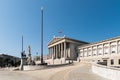 The Austrian Parliament Building (Parlamentsgebaude) In Vienna Royalty Free Stock Photo