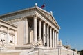 The Austrian Parliament Building (Parlamentsgebaude) in Vienna Royalty Free Stock Photo