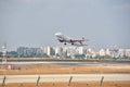 An Austrian plane taking off from Ben Gurion Airport, Bon Voyage