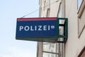 Austrian police sign