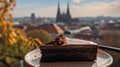 Austrian Sachertorte Overlooking Vienna