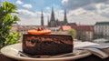 Austrian Sachertorte Overlooking Vienna