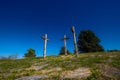 Austrian Sculptures Park - Painting to Hammer a Nail in Royalty Free Stock Photo