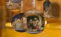 Christmas bauble with nativity scene