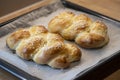 austrian specialty for easter: ready-baked plaited dough