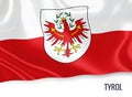 Austrian state Tyrol flag.