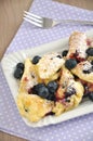 Kaiserschmarrn with blueberries Royalty Free Stock Photo