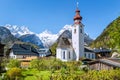 Austrian village in the alps, Lofer, Austria Royalty Free Stock Photo