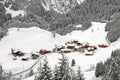 Austrian Winter Scene Royalty Free Stock Photo