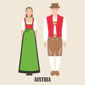 Austrians in national dress