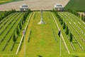 The austalian cemetery of the fisrt worldwar at villers bretonneux in picardy Royalty Free Stock Photo