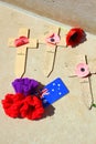 The austalian cemetery of the fisrt worldwar at villers bretonneux in picardy