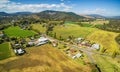 Austrtalian countryside aerial landscape near Myrtleford, Victor Royalty Free Stock Photo