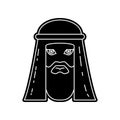 autarch of the Arab sheik icon. Element of Arabian for mobile concept and web apps icon. Glyph, flat icon for website design and