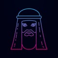 Autarch of the arab sheik nolan icon. Simple thin line, outline of arabian icons for ui and ux, website or mobile