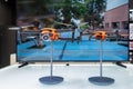 AUTEL EVO LITE PLUS and AUTEL EVO NANO drones on display in store. Minsk, Belarus, 2022 Royalty Free Stock Photo