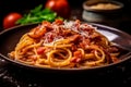 Authentic Amatriciana: Traditional Pasta Dish with Spicy Tomato Sauce