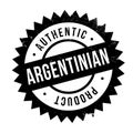 Authentic argentinian product stamp