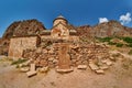 Armenian Khachkars in Noravank Monastery Royalty Free Stock Photo