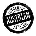 Authentic austrian product stamp