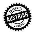 Authentic austrian product stamp