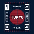 authentic brand kyoto next generation typography design tee