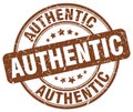 authentic brown stamp Royalty Free Stock Photo