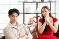 An authentic capture of a divorce couple in a moment of silent contemplation, highlighting the unspoken emotions and the Royalty Free Stock Photo