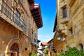 Authentic Catalan cozy streets in cities of Spain.