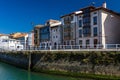 Authentic city houses and the Carrocedo River. Llanes, Asturias, Spain