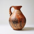 Authentic Clay Pitcher With Textural Surface Treatment Royalty Free Stock Photo