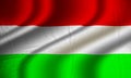 Authentic colorful Hungary flag