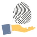 Authentic data, biometric verification, Color Vector icon which can easily modify or edit Royalty Free Stock Photo