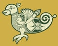 Authentic decorative celtic bird