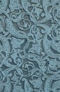 Authentic decorative marble ornament-blue pattern on stone, Arabic style Royalty Free Stock Photo