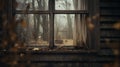 Authentic Depictions Of Goblincore: Wood Stands In Abandoned House