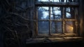 Authentic Depictions Of Goblincore: Wood Stands In Abandoned House