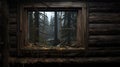 Authentic Depictions Of Goblincore: Wood Stands In Abandoned House