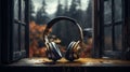 Authentic Goblincore Headphone Stands: Dark Gray And Bronze Forestpunk Decor