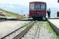 Cog Wheel train tracks on Schlafberg mountain, Austria