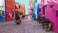 Authentic house and Colourful washing hanging in the backstreets of Venice