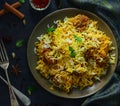 Authentic Hyderabadi Dum Biryani Royalty Free Stock Photo