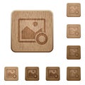 Authentic image wooden buttons Royalty Free Stock Photo